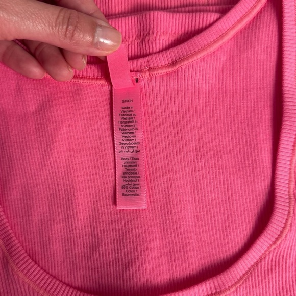 SKIMS Limited Edition Hot Pink Ribbed Tank & Boxer Set - Picture 5 of 10